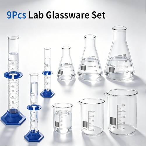 Set laboratory glassware - of,